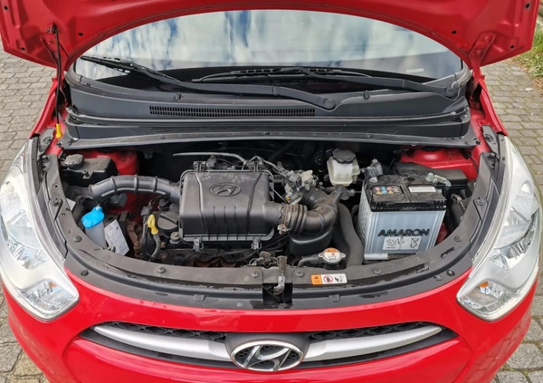 Hyundai i10 cena 13900 przebieg: 127447, rok produkcji 2013 z Czyżew małe 121